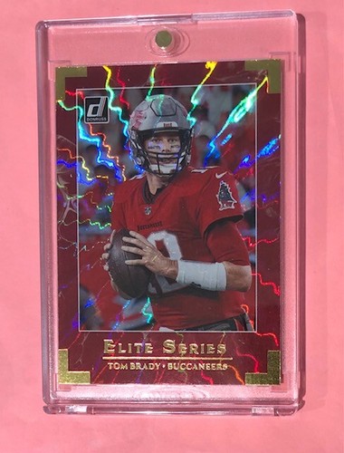 TOM BRADY REFRACTOR TAMPA BAY DONRUSS ELITE SERIES SPECIAL INSERT 2020 - Mint! - Picture 2 of 5