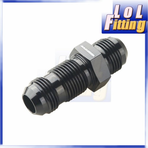 -10AN AN10 Straight Bulkhead Union Adapter Fitting Aluminum Black - Picture 7 of 7