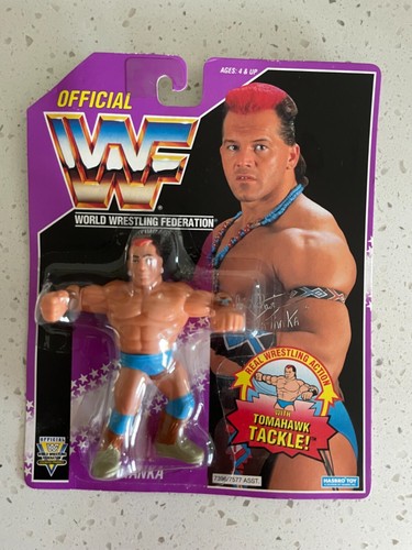WWF Hasbro Tatanka series 9 Purple MOC...
