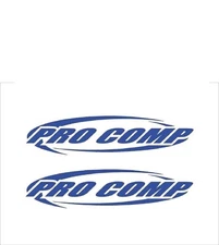 Pro Comp (1 Pair) Decal Sticker in Blue Suspension Shock Absorber 1.8" x 8 p307