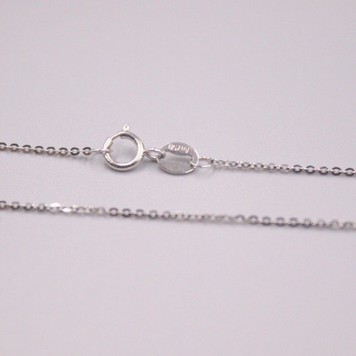15.7INCH Real 18K White Gold Necklace 0 