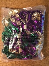 NEW Mardi Gras Beads Purple, Gold Green Dozen NEW Different