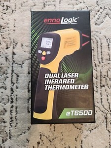 eT650D Temperature Gun by ennoLogic - Dual Laser Non-Contact Infrared Thermom...