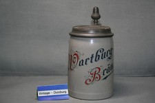 alter Bierkrug Bierseidel  Wartburg Bräu Eisenach Thüringen 0,5l 1893-1918