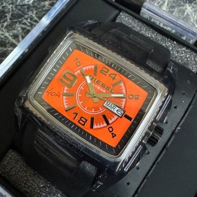 DIESEL dz1881 - 40th anniversary black leather watch | eBay
