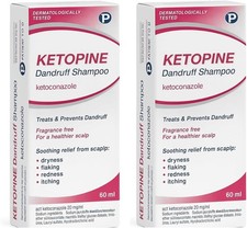 Ketopine Anti-Dandruff Shampoo 60ML - Pack of 2