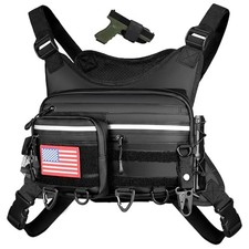 Chest Bag For Men and Women, Chest Rig Tactical Vest for Sport, Running Phone