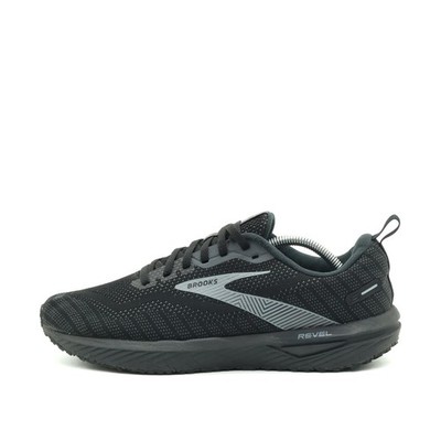 Brooks Herren Revel 5 Sneaker Schwarz Mesh Low-Top Atmungsaktiv Laufschuh EU 44