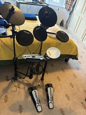 Carlsbro Electronic Drum Kit with Throne, Pedal, Headphones, Sticks, Cable