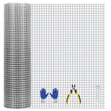 Hardware Cloth, 1/2 inch 16inx30ft 21GA Hot-dip Galvanized Wire Mesh, Wire Fe...