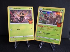 Pokémon Phantump #16 Trevenant #17 Holo Evolution Line. Trick Or Trade 2023.