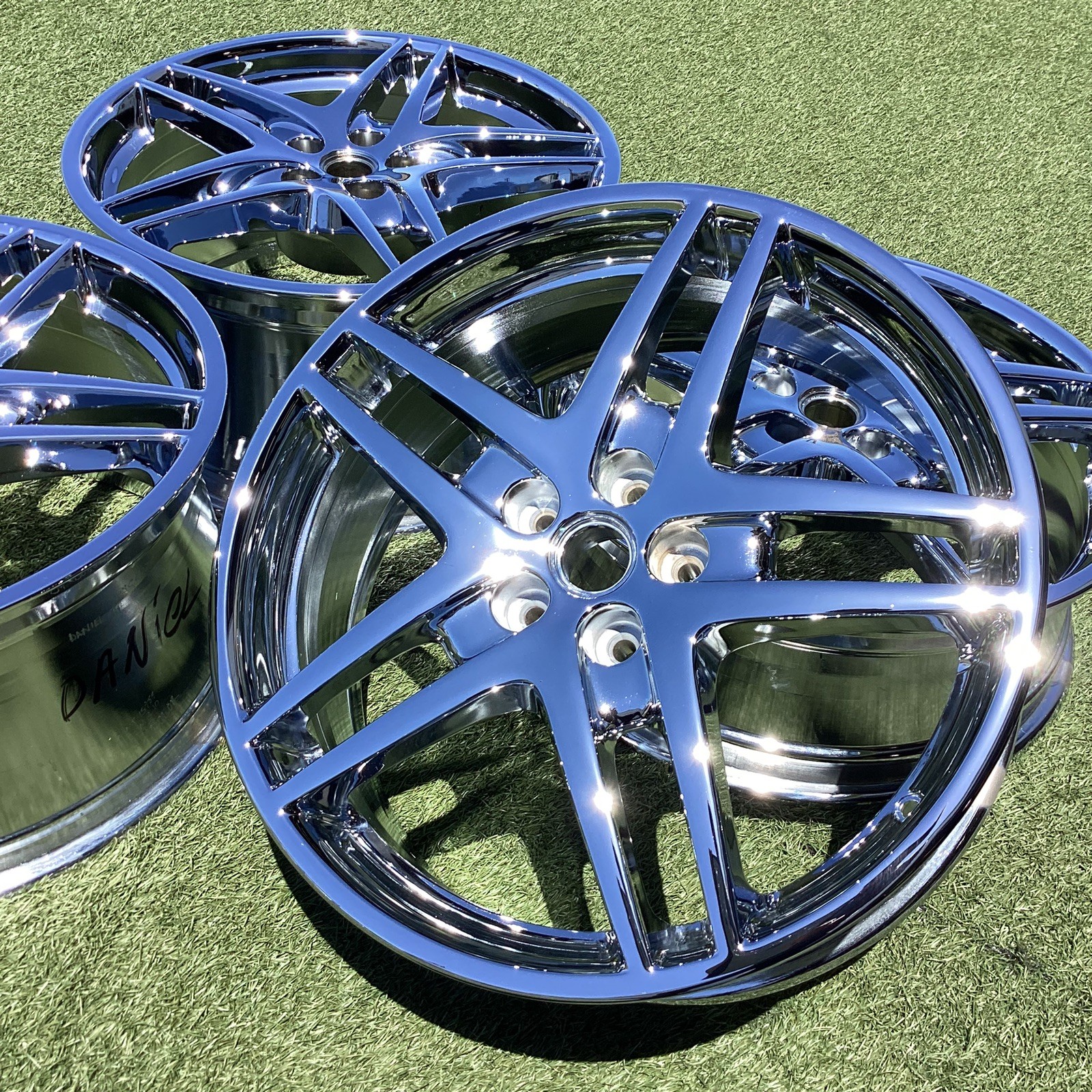 Ferrari F430 Front Wheels Set of 4 Chrome P/N 217483
