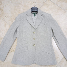 Vintage 90s Lauren Ralph Lauren Blazer Lambswool Pima Cotton Old Money Academic