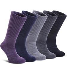 Merino Wool Hiking Socks for Women Men Medium Thermal Winter Warm Cushion