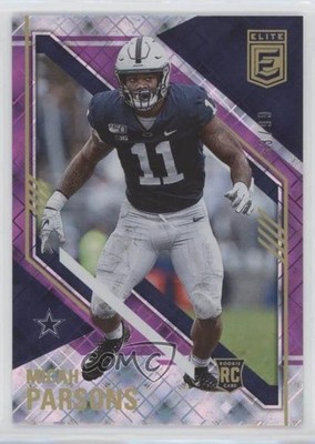2021 Panini Donruss Elite Rookies Purple 33/99 Micah Parsons #158 Rookie RC 0u8k
