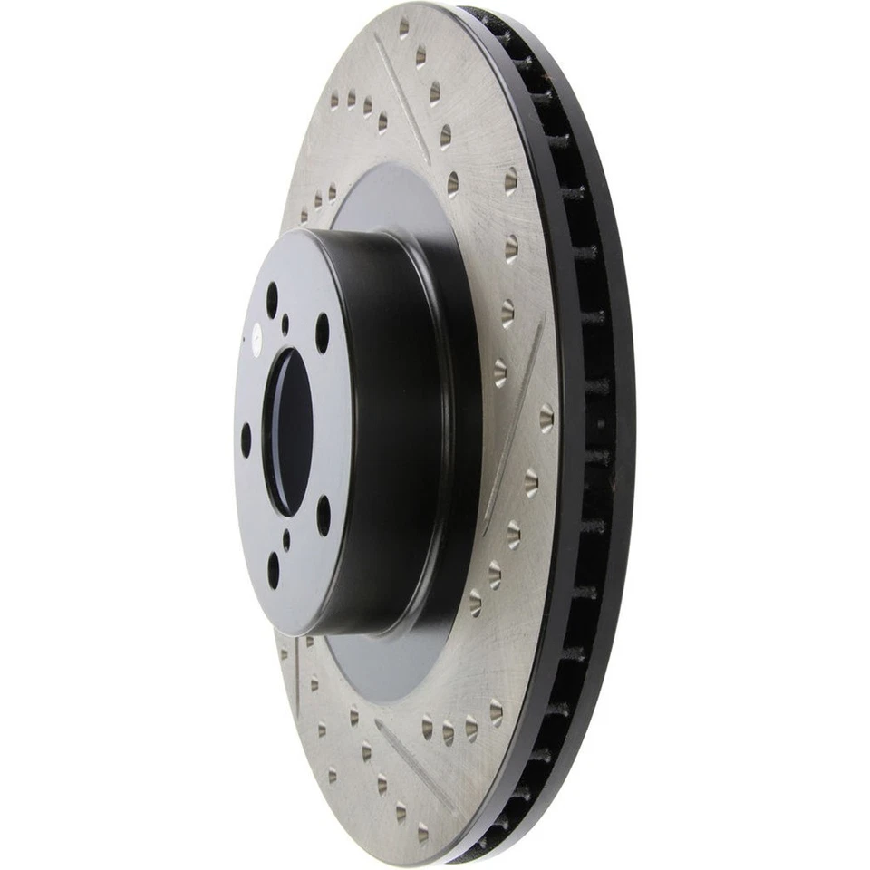 Rotor de freno de disco perforado delantero izquierdo StopTech 127.47018L para 02-08 Subaru Impreza Foto 3 de 4