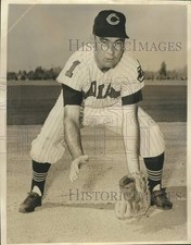 1960 Press Photo John Temple, Cleveland Indians Second Baseman - lrs03172