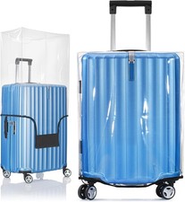 Luggage Cover for Suitcase - 20" Clear PVC Luggage Protector for 20" - 21" Sized