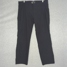 Eddie Bauer Travex Mens 38x30 Black Performance Hiking Travel Pants