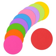 60 Pack Round Cutouts Paper Bulletin Board Decoration Multi-Color 3.4"x3.4"