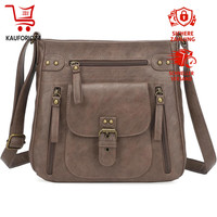 UmhäNgetasche Damen Mittelgroß Pu Leder Schultertasche GeldböRse FüR Frauen