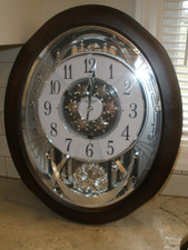 Rhythm Small World Liberty Musical Wall Clock with Roman Numerals — listing 4