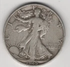 1945 S WALKING LIBERTY HALF DOLLAR 90% SILVER SAN FRANCISCO .50¢ UNITED STATES