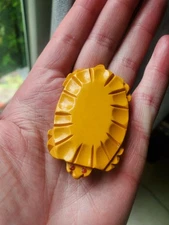 Bakelite Turtle Dress Clip 