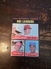 1971 Topps - League Leaders Johnny Bench, Tony Perez, Billy Williams #64