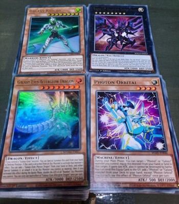 Yu-Gi-Oh! Competitive Galaxy Eyes Photon Dragon Deck 48 CARD Main + 15 + Bonus!