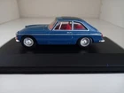 Vintage Matchbox Dinky DY-3 1/43 Scale MGB GT 1965 dark blue on plinth