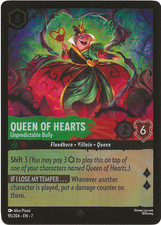 Disney Lorcana Archazia's Island QUEEN OF HEARTS Unpredictable Bully FOIL 95/204
