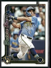 Sal Frelick 2025 Topps Future Stars #651 Milwaukee Brewers