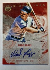 2018 Panini Diamond Kings DK Signatures Wade Boggs #S-WB Auto Red Sox 21/25
