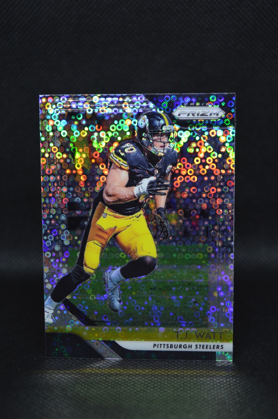 2018 Panini Prizm TJ Watt #34 Disco Prizm Steelers