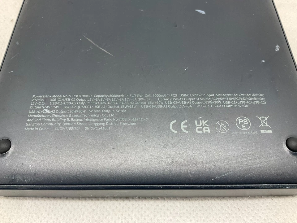 Baseus Blade HD 100W Power Bank 20000mAh Laptop Portable Charger - Image 3 of 4