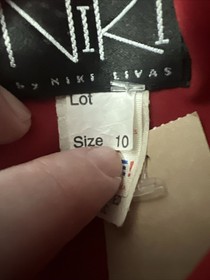 Vintage 80s Niki By Niki Livas Size 10 Cowl Neck Diamond Straps Dress USA made