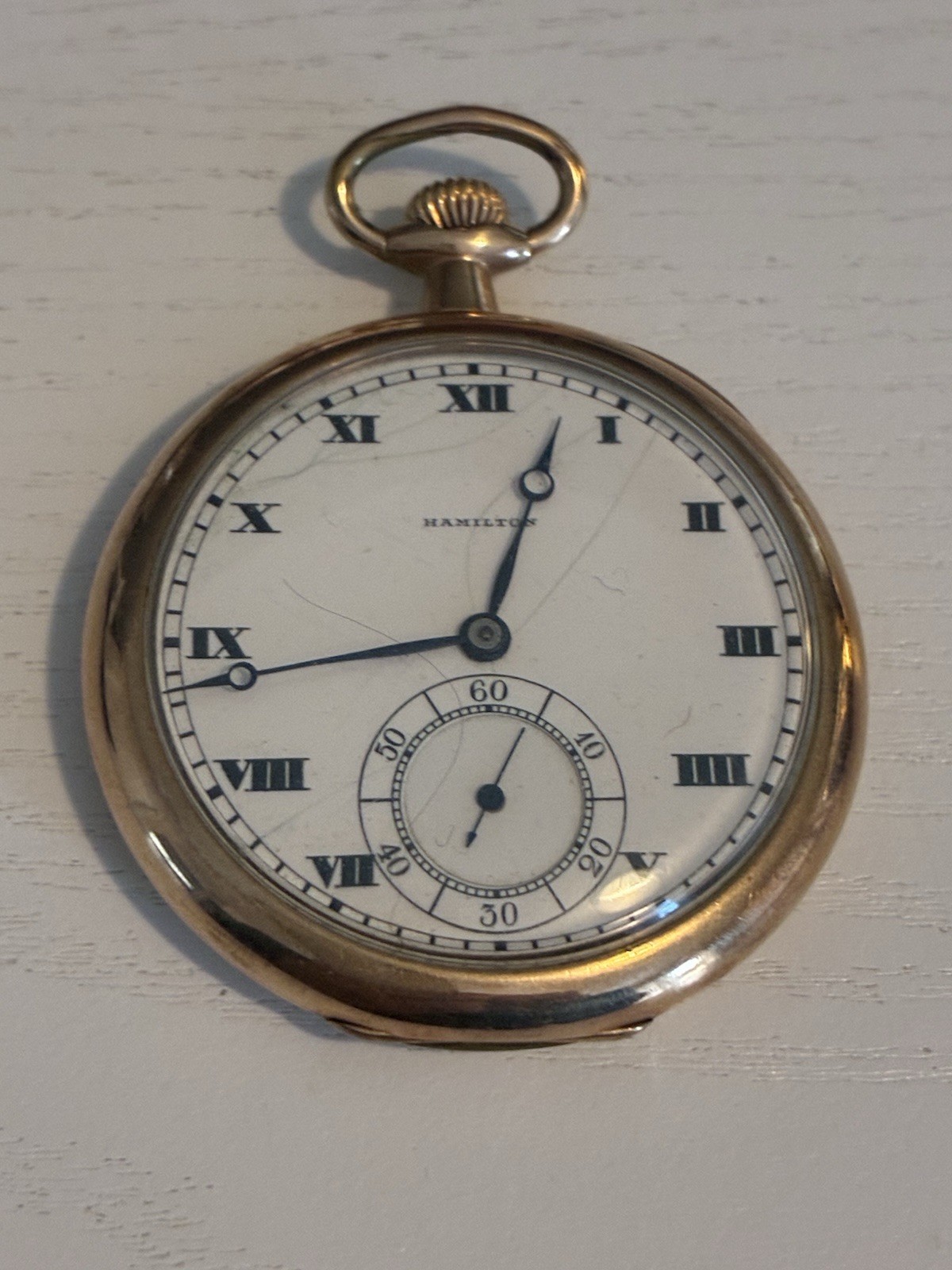 Vintage Hamilton Pocket Watch Working Condition Classic