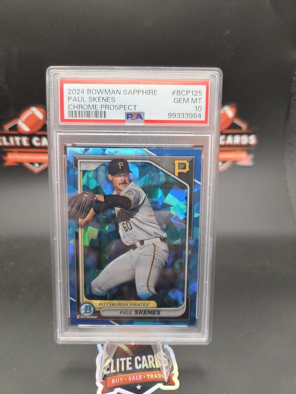 2024 Bowman Sapphire Paul Skenes - Chrome Prospects (RC) Psa 10
