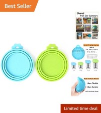 Silicone Dog Cat Food Can Covers - Dishwasher Safe and Stylish