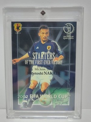 Panini Japan 2002 Nakata Hidetoshi World Cup Soccer Card Limited Serial#