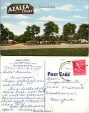 Azalea Court Orange Park Florida Postcard