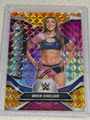 2026 Topps Chrome WWE Wren Sinclair Women's Division Orange Geo /25