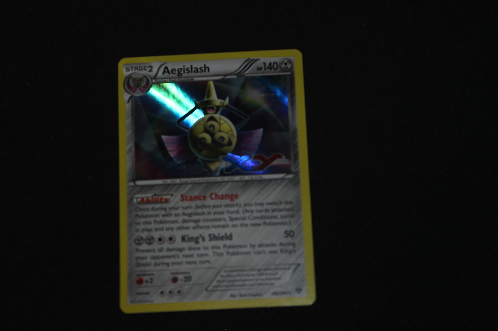 Pokemon Card PL Holo Rare Aegislash 86/146 XY Base Stamped Prerelease Promo