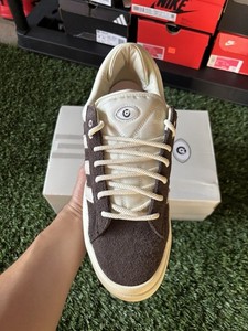 adidas gazelle silver green womens Bad Bunny Last Campus Preschool Lifestyle Shoes (Deep Brown/Chalk/Pink)  Free Shipping main image 0