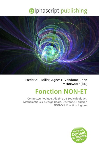 Frederic P. Miller (U. A.) | Fonction NON-ET | Taschenbuch | FranzöSisch (2026)-image