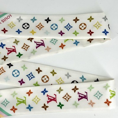 Louis Vuitton x Takashi Murakami Silk Monogram Multicolor Bandeau