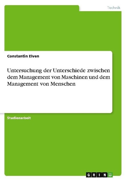 Untersuchung Der Unterschiede Zwischen Dem Management Von Maschinen Und Dem Mana-image