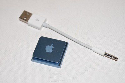 Apple iPod shuffle 4th Generation Blue A1373 with Charge/Data Cord
