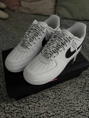 CU9225 102 Nike Air Force 1 Low Supreme rozmiar 8.5/42 czarno-białe nowe